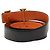 Hermès Hermes Constance H Reversible Belt Black Orange - view 3