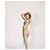 Prada Kleid aus goldenem Metallic-Acetat-Strick - Ansicht 18