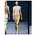 Prada Kleid aus goldenem Metallic-Acetat-Strick - Ansicht 2