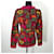 Kenzo Jungle bordeauxfarbener Pullover mit Blumen 1980er Mehrfarben Bronze - Ansicht 2