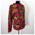 Kenzo Jungle bordeauxfarbener Pullover mit Blumen 1980er Mehrfarben Bronze - Ansicht 5