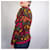 Kenzo Jungle bordeauxfarbener Pullover mit Blumen 1980er Mehrfarben Bronze - Ansicht 8