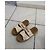 Sandali con zeppa Chloé Mila beige in tela - vista 3