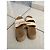 Sandali con zeppa Chloé Mila beige in tela - vista 5