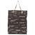 Chanel COCO Druck Canvas Tote Bag mit goldener Hardware Schwarz
