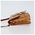 Borsa a Spalla MCM Logogram Vicetos PVC Marrone Oro Auth 163259 - vista 5