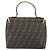 Borsa a mano in tela Zucca FENDI PVC marrone nero Auth 158200 - vista 2