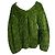 Dries van Noten, Suéter verde oversized de lamé - vista 2
