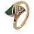 Bulgari Anello Diva's Dream in oro rosa, malachite e diamanti BVLGARI - vista 2