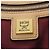 Borsa Tote MCM Logo Beige e Marrone Scuro PVC - vista 6