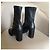 Botas negras Uterque de cuero elástico talla 38 Negro - vista 10
