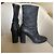 Botas negras Uterque de cuero elástico talla 38 Negro - vista 11