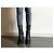Botas negras Uterque de cuero elástico talla 38 Negro - vista 3