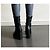 Botas negras Uterque de cuero elástico talla 38 Negro - vista 6