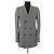Saint Laurent Blazer de lana gris