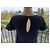 Abito oversize Chloé in seta e lana blu navy Nero - vista 5