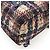 Chanel Tweed-Print Nylon-Rucksack Blau - Ansicht 3