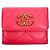 Chanel Coco Mark Leder Dreifachbörse Pink - Ansicht 2