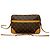 Borsa a Spalla in Pelle Monogram Trocadero di Louis Vuitton Metallico Bronzo - vista 4