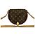 Borsa a spalla mini Tambourin in pelle Monogram Louis Vuitton Marrone - vista 2