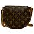 Borsa a spalla mini Tambourin in pelle Monogram Louis Vuitton Marrone - vista 4