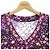 Autre Marque Tunika Floreale Leonard Fashion Rosa Porpora - vista 5