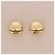 Saint Laurent Orecchino dorato rotondo a clip D'oro - vista 2