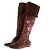 Botines Miu Miu de cuero marrón Castaño