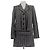 Marc Jacobs Lange graue Tweedjacke aus Wolle