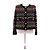Chanel Multicolored Short Cotton Jacket with Gold Logo Buttons Multiple colors