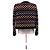 Chanel Multicolored Short Cotton Jacket with Gold Logo Buttons Multiple colors - view 2