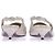 Louis Vuitton Slingbacks a tacco basso argentati e dorati Argento - vista 4