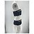 Abito a righe Elie Saab Bianco e Blu Navy 36 - vista 3
