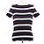 Camiseta de algodón a rayas azul Chanel