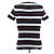 Camiseta de algodón a rayas azul Chanel - vista 2