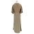 Vestido maxi de punto dorado con rayas Chanel - vista 2