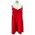 Autre Marque Mini-Satin-Kleid in Rot