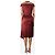 Alexander Mcqueen Burgunderfarbene Satin-Midikleid - Größe 6 Rot - Ansicht 2