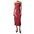 Autre Marque Rosa Pailletten-Midi-Kleid - Größe UK 6 Pink
