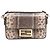 Fendi Mini borsa Baguette in pelle di serpente marrone