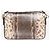 Fendi Mini borsa Baguette in pelle di serpente marrone - vista 3