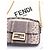 Fendi Mini borsa Baguette in pelle di serpente marrone - vista 7