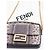Fendi Mini borsa Baguette in pelle di serpente marrone - vista 8