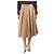 Max Mara Falda plisada de lana de camello beige - talla UK 12