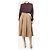Max Mara Falda plisada de lana de camello beige - talla UK 12 - vista 2