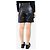 Red Valentino Schwarze Leder-Shorts mit Gürtel - Größe UK 12 - Ansicht 3