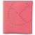 Piccola wallet Evelyne in capra Mysore rosa di Hermès