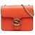 Gucci Arancione Piccolo Dollar in Pelle di Vitello Interlocking G Crossbody