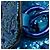 Borsa Valentino Mini Glitter Rockstud Spike blu - vista 7
