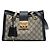 Gucci Braune Kleine GG Supreme Padlock Tote